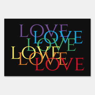 RAINBOW LOVE II 12x18 Yard Sign