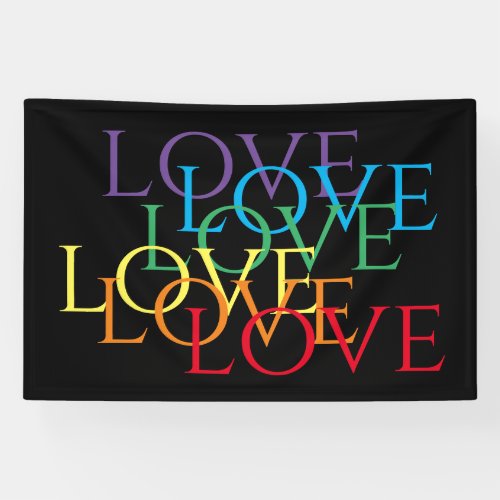 RAINBOW LOVE II 4x6 Banner 