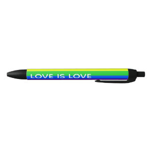 Rainbow Love is Love Gay Pride LGBTQ Beautiful Pen