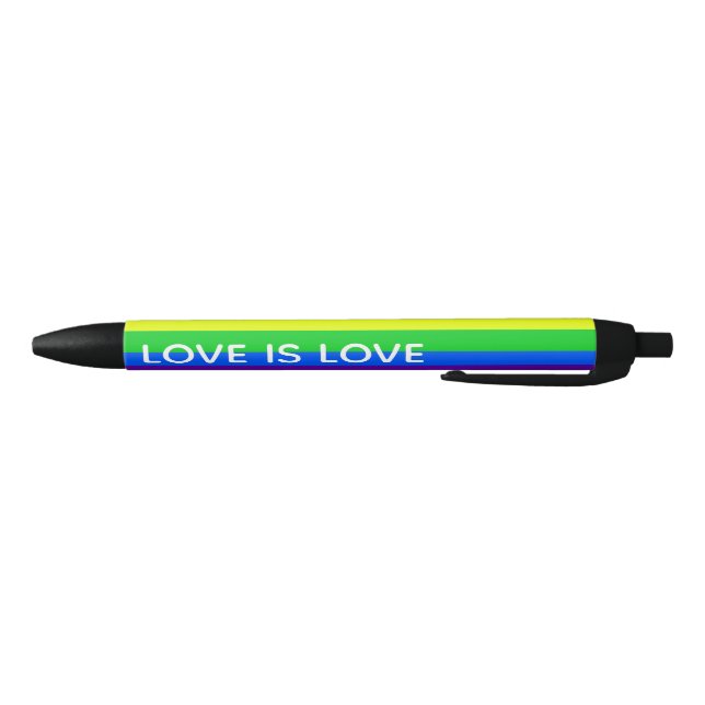 Rainbow Love is Love Gay Pride LGBTQ Beautiful Pen (Bottom)