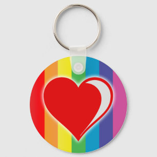 rainbow love. keychain