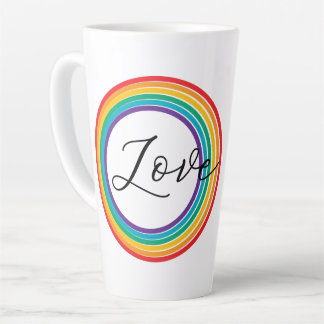 Rainbow Love Latte Mug