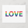 Rainbow Love Letters Postcard