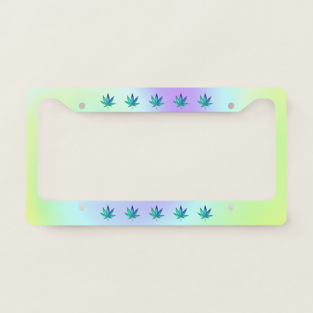 Rainbow Love License Plate Frame (Front)