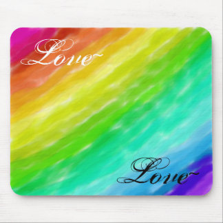 Rainbow Love Mouse Pad