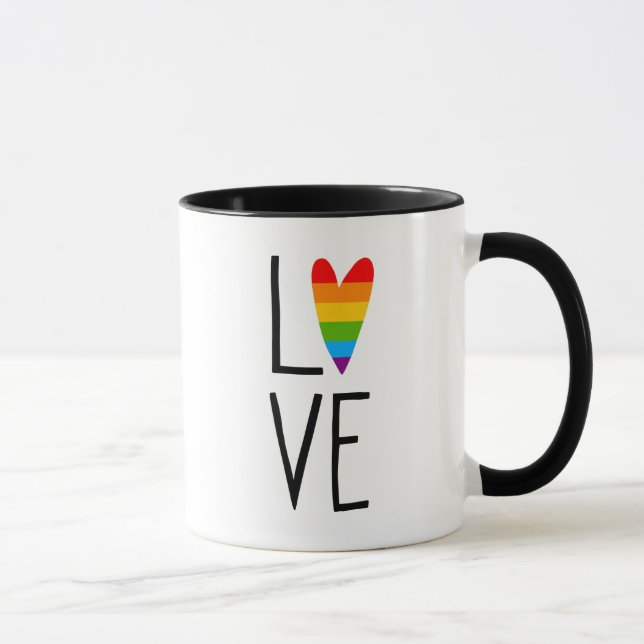Rainbow Love Mug (Right)