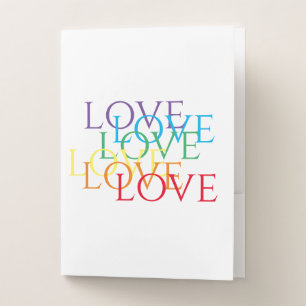RAINBOW LOVE Pocket Folder
