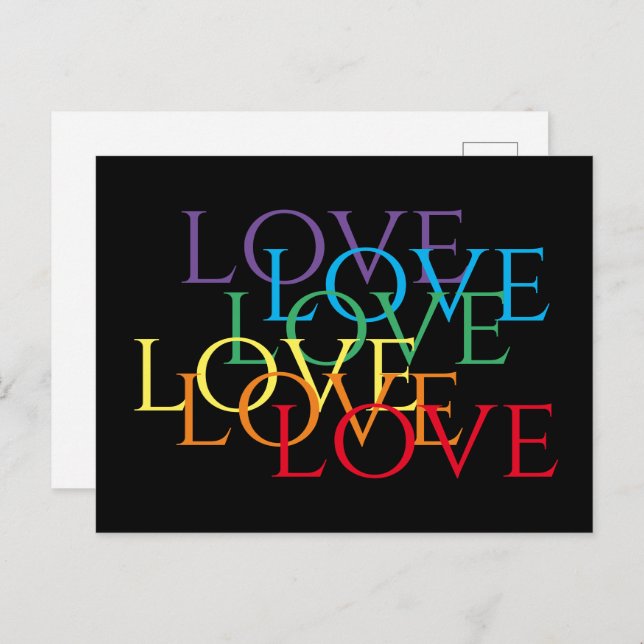 RAINBOW LOVE Postcard II (Front/Back)