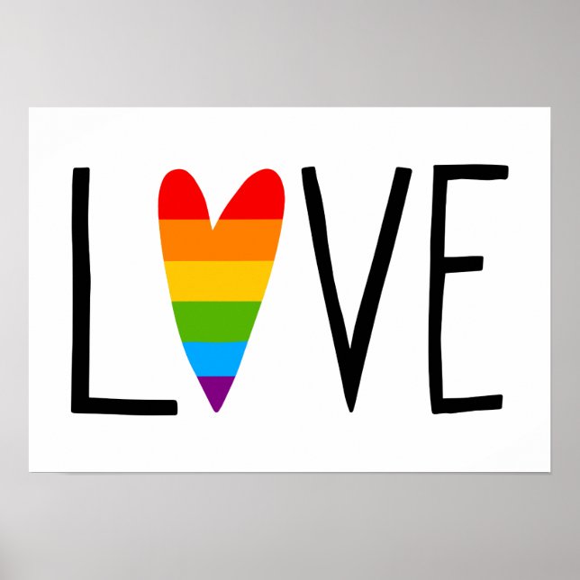 Rainbow Love Poster (Front)