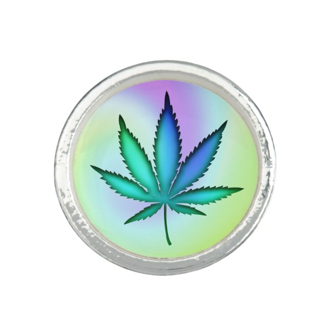 Rainbow Love  Ring (Front)