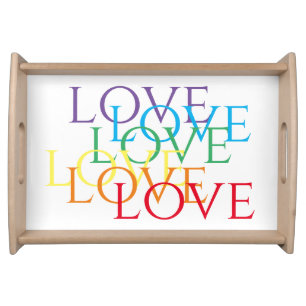 RAINBOW LOVE Serving Tray