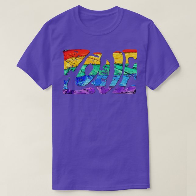 Rainbow Love T-Shirt (Design Front)
