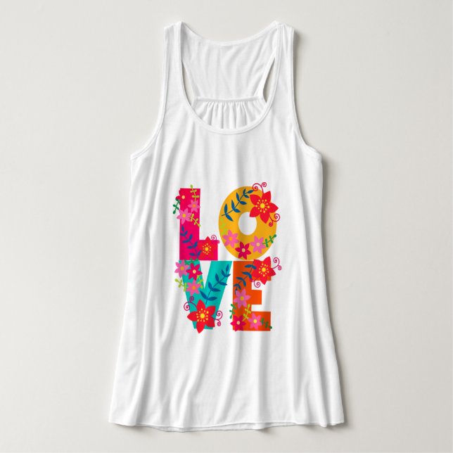 Rainbow Love Tank Top (Design Front)