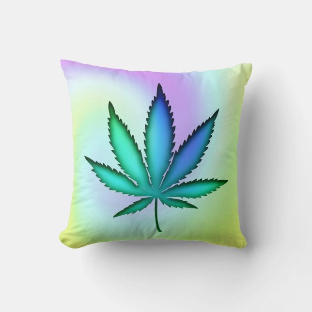 Rainbow Love  Throw Pillow (Front)