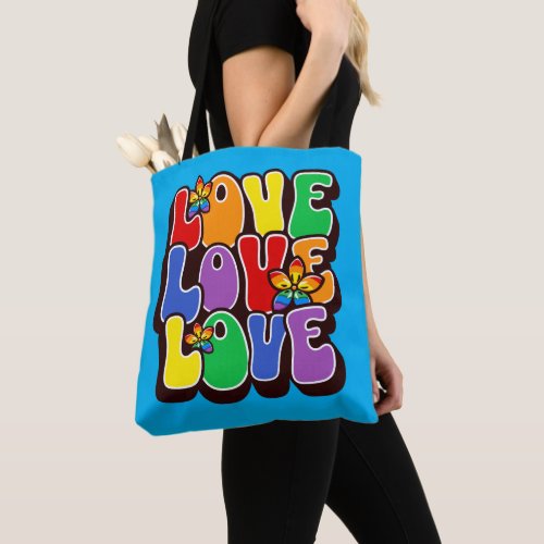 Rainbow Love Tote Bag