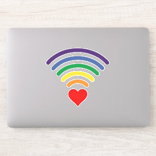 RAINBOW LOVE WIFI STICKER