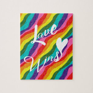 Rainbow Love Wins Jigsaw Puzzle