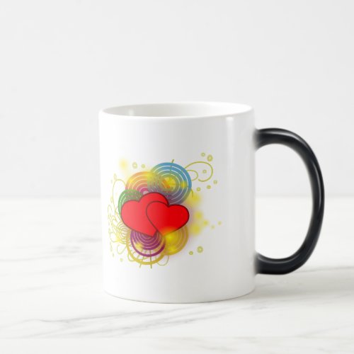 Rainbow Love with white Background Magic Mug