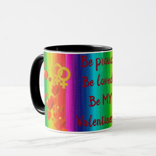 Rainbow Love Women Mug (Front Left)