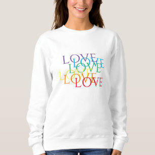RAINBOW LOVE Women's Basic Sweatshirt