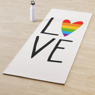 Rainbow Love Yoga Mat