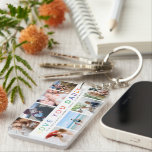 Rainbow 'LOVE YOU DADDY' Photo Collage Keepsake Keychain<br><div class="desc">Create your very own special Fathers Day gift with this simple picture collage keychain. Featuring 8 square photographs with rainbow text 'LOVE YOU DADDY' and personalize with name/s.</div>