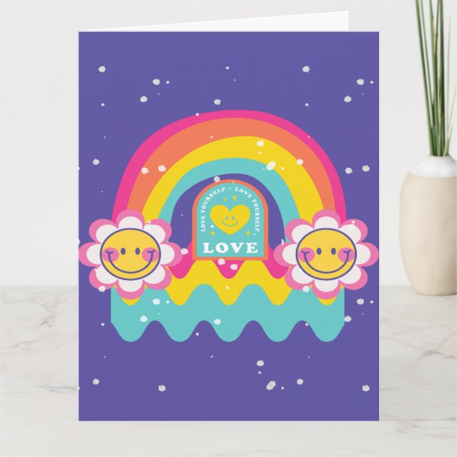 Rainbow Love yourself Card (Front)