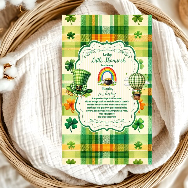 Rainbow Lucky Little Shamrock Books for Baby Enclosure Card (Creator Uploaded)