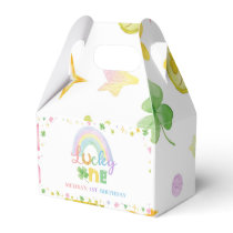 Rainbow Lucky One Favor Box Birthday Party