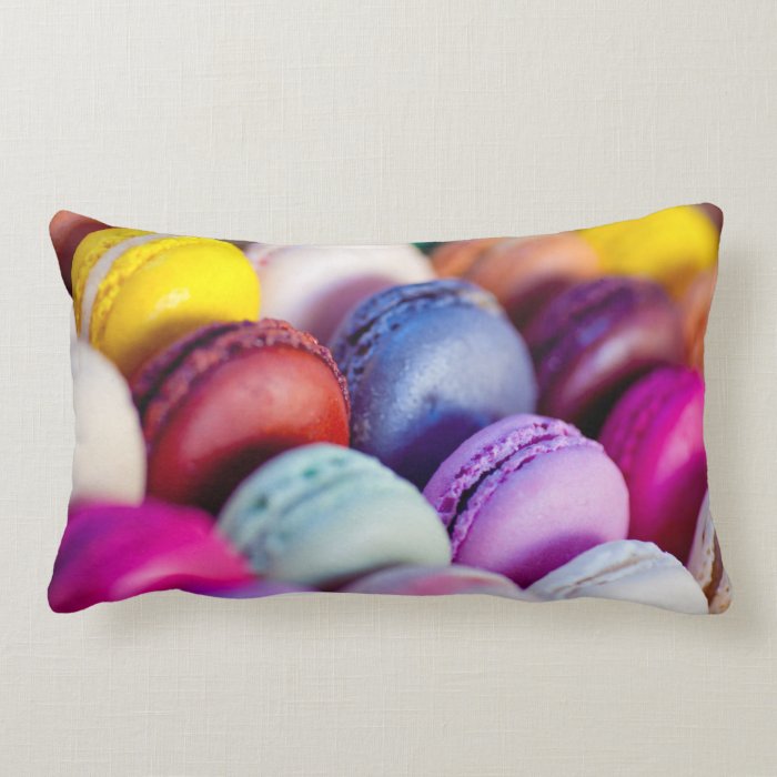 Rainbow macaron macaroons sweet pillow cushion