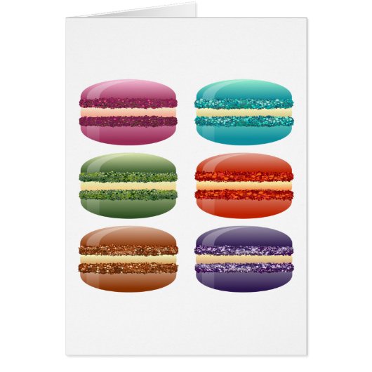 rainbow macarons cards (Front)