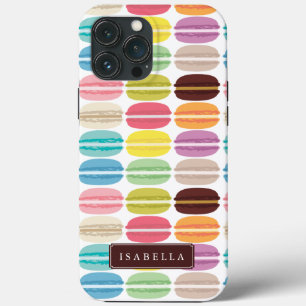 Rainbow Macarons Personalized iPhone 13 Pro Max Case