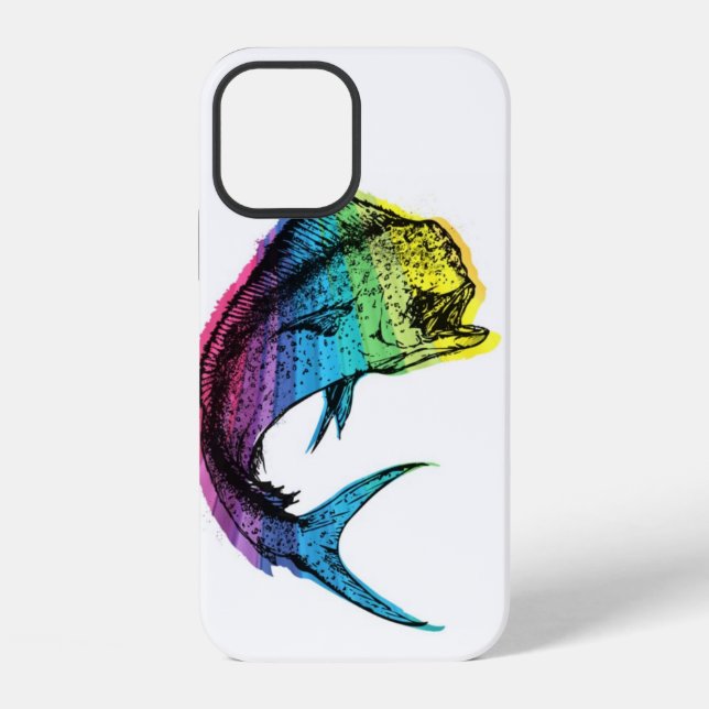 Rainbow Mahi Mahi Case-Mate iPhone Case (Back)