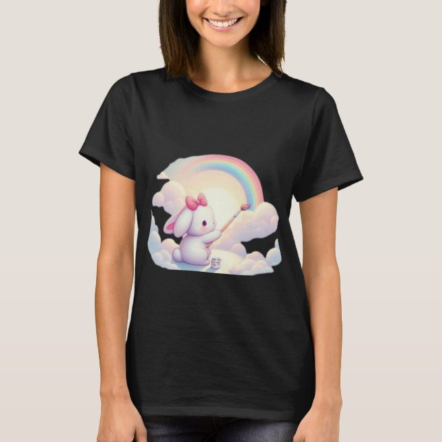 Rainbow Maker – The Creative Bunny T-Shirt (Front)