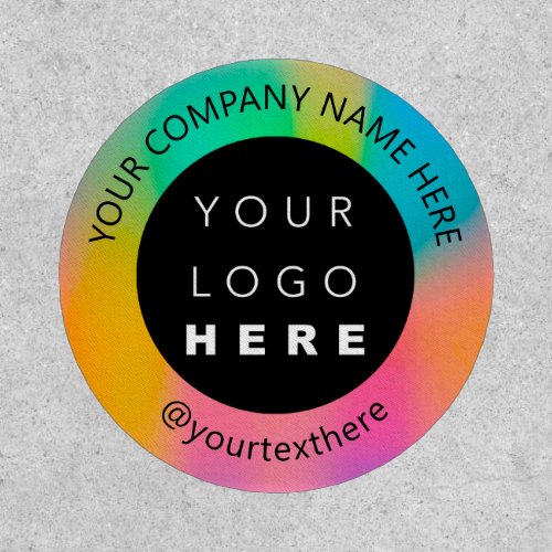 Rainbow Makeup Logo Business Office boutique Patch