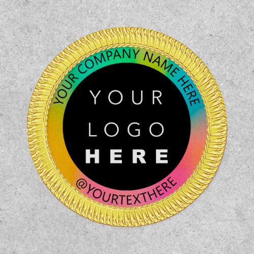 Rainbow Makeup Logo Business Office Fashion Patch