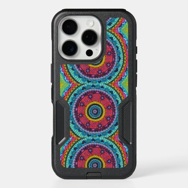 Rainbow Mandala Boho Chic Hippie Otterbox iPhone Case (Back)