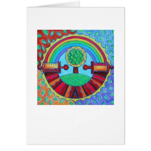 Rainbow Mandala Card (Front)