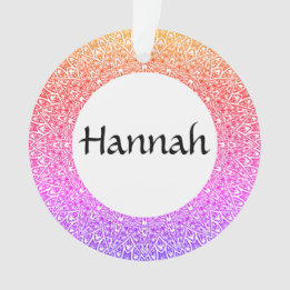 Rainbow Mandala Customizable Acrylic Ornament