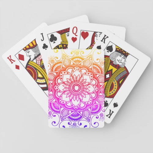 Rainbow Mandala Deck of Cards