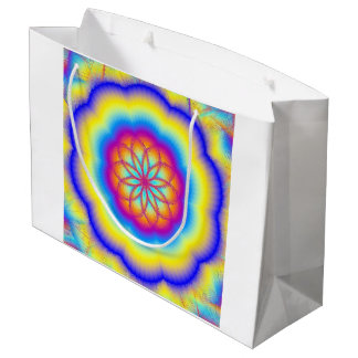 Rainbow Mandala Fire Flower Gift Bag