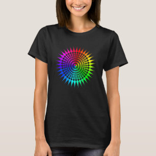 Rainbow Mandala Lotus Flower Sacred Geometry Yoga T-Shirt