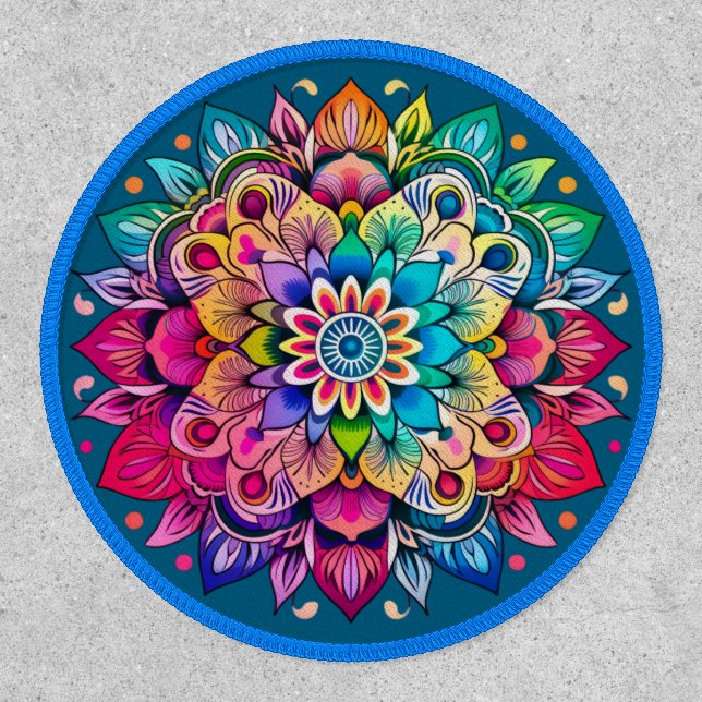 Rainbow  Mandala Patch (Front)