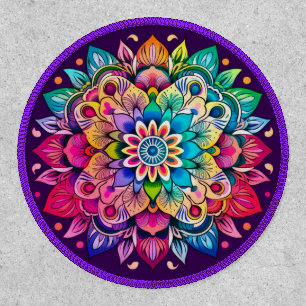 Rainbow Mandala Patch