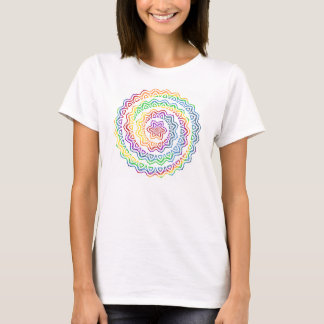 Rainbow Mandala Pattern Design T-Shirt