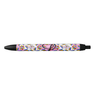 Rainbow Mandala Pride Monogram - Vibrant Geometric Pen