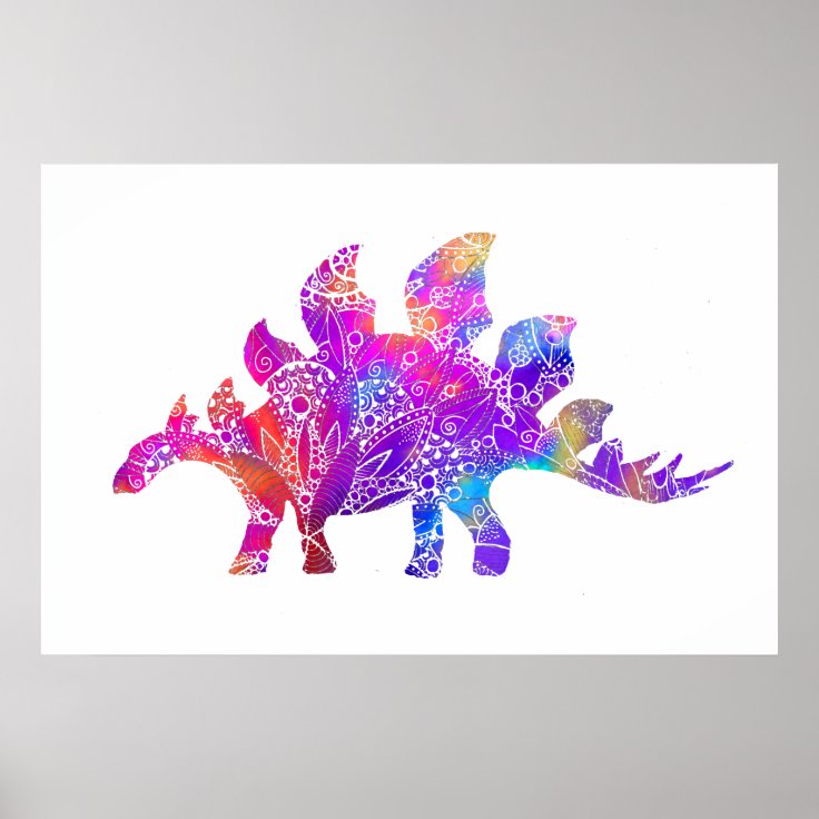 rainbow stegosaurus