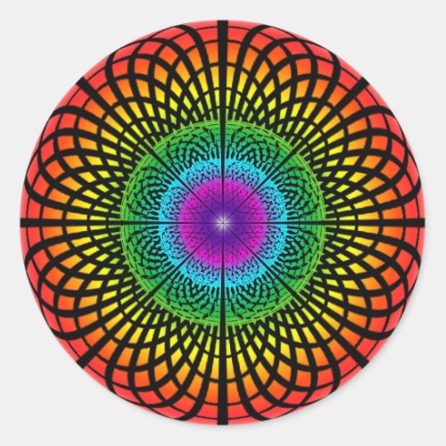 Rainbow Mandala Sticker
