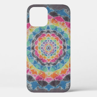 Rainbow Mandala Tie Dye PhatDyes iPhone 12 Case