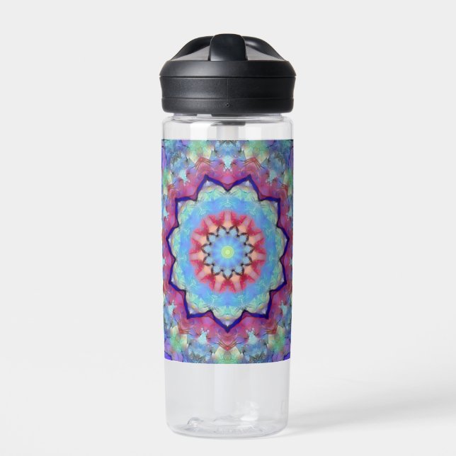 Rainbow Mandala Water Bottle (Front)